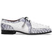 Marco Di Milano Caribe White Leather Sneakers - "Newspaper" Accent