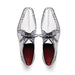 Marco Di Milano Caribe White Leather Sneakers - "Newspaper" Accent