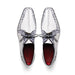 Marco Di Milano Caribe Newspaper/White Caiman Crocodile Derby Shoes