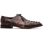 Marco Di Milano Caribe Orix Brown Caiman Crocodile Derby Shoes