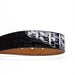 Marco Di Milano Caribe Belt Newspaper / Black
