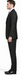 Carlo Lusso Black Two-button Poly Blend Suit
