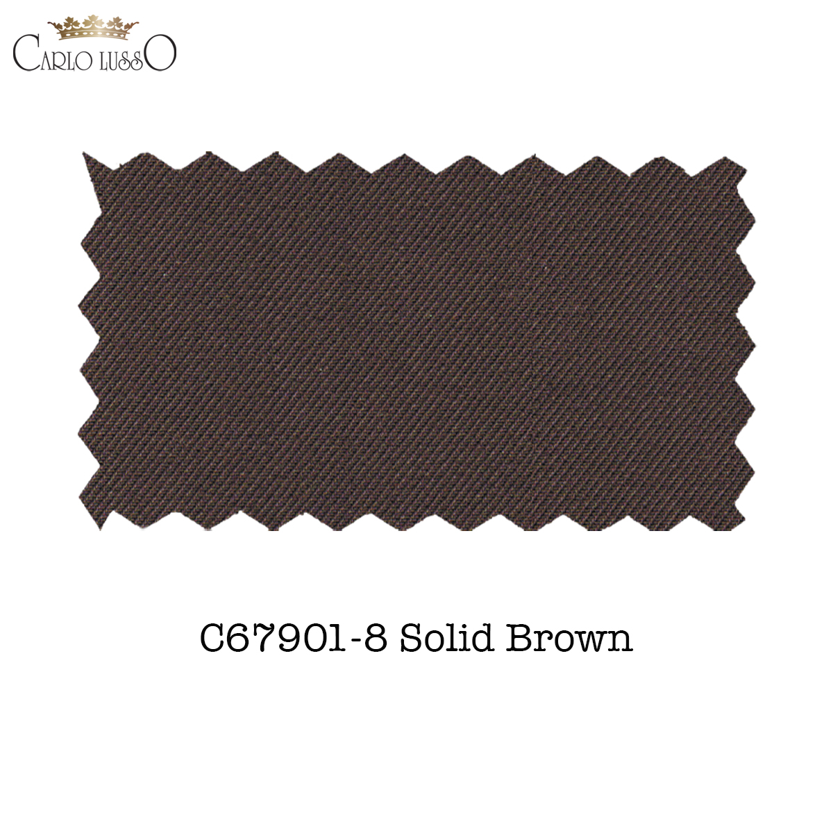 Carlo Lusso Brown Two-button Poly Blend Suit - Image 8