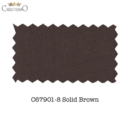 Carlo Lusso Brown Two-button Poly Blend Suit - Image 8