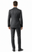 Carlo Lusso Charcoal Two-button Slim Fit Poly Blend Suit