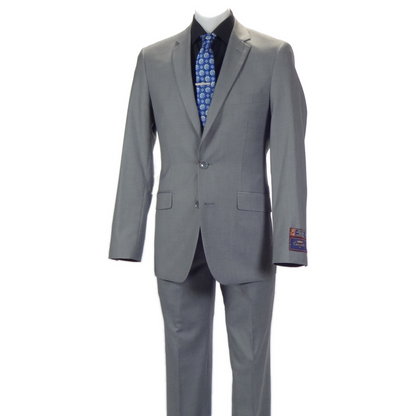 Carlo Lusso Medium Gray Two-button Poly Blend Suit - Image 8