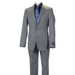 Carlo Lusso Medium Gray Two-button Poly Blend Suit