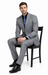 Carlo Lusso Medium Gray Two-button Poly Blend Suit