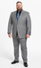 Carlo Lusso Medium Gray Two-button Poly Blend Suit
