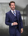 Statement Men's 3 Piece 100% Wool Plaid Suit - Modern Fit