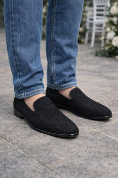 "Cash" Black Couture 1910 Tuxedo Shoes - Image 8