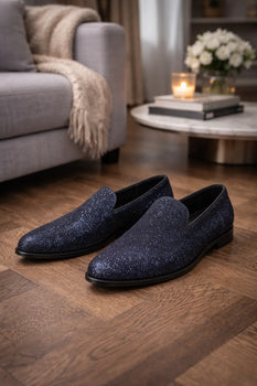 "Cash" Royal Blue Couture 1901 Tuxedo Shoes - Image 7