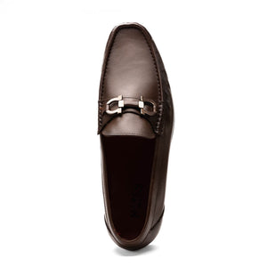Marco Di Milano Cassarano Men's Calfskin Leather Loafers Brown