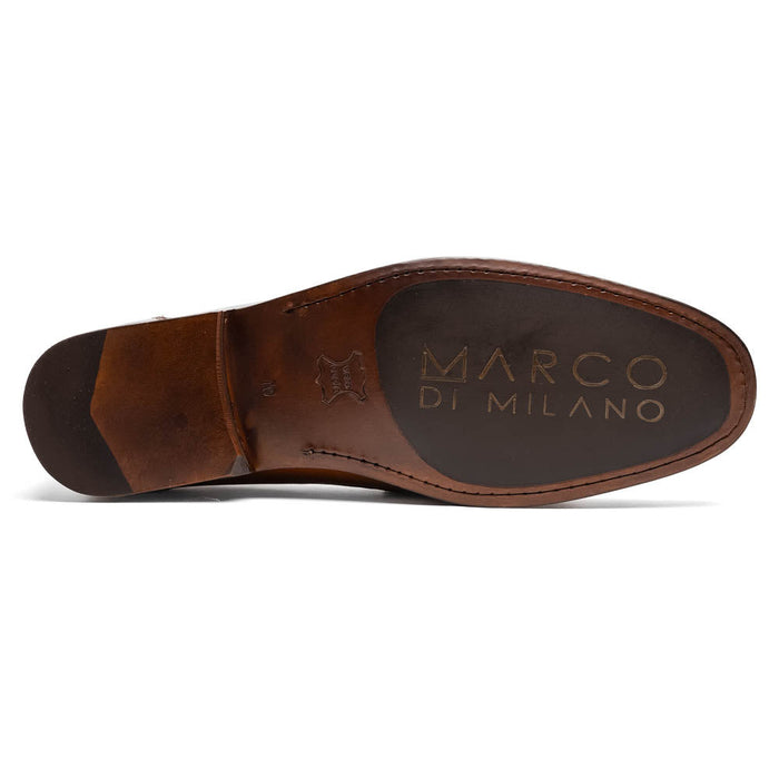 Marco Di Milano Cassarano Men's Calfskin Leather Loafers Honey