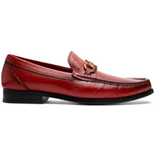 Marco Di Milano Cassarano Red Men's Calfskin Leather Loafers