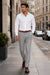 Casual Linen Suit Pants for Men – Breathable Beach Wedding Summer Trousers