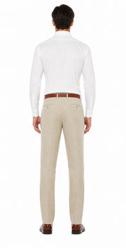 Casual Linen Suit Pants for Men – Breathable Beach Wedding Summer Trousers