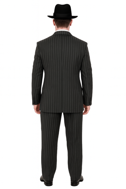 Chalk Double Breasted 6 On 2 Men'S Any Color & Bold White Pinstripe Suit - Image 6