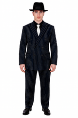 Chalk Double Breasted 6 On 2 Men'S Any Color & Bold White Pinstripe Suit