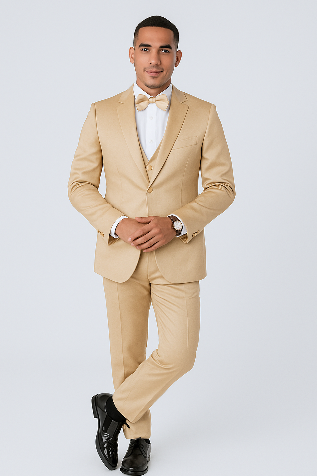 Mens Modern Fit Shiny Sharkskin Suit