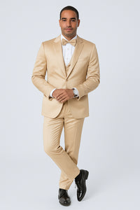 Mens Modern Fit Shiny Sharkskin Suit in Purple