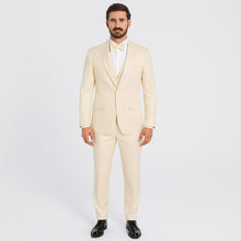 Champagne Satin Tuxedo Set – 4-Piece Look for Weddings & Proms