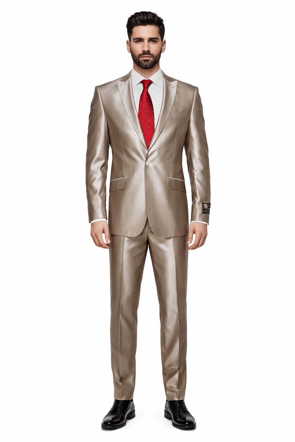 sachin and babi light blue dress Champagne Suit Shiny Sharkskin Flashy Tan~champagne ~ Beige~Taupe 2 Bu —  MensUSA