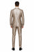 Champagne Suit Shiny Sharkskin Flashy Tan~champagne ~ Beige~Taupe 2 Button Style Jacket Flat Front Pants Notch Collar