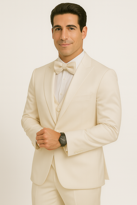 Champagne -4pc-prom-wedding-tux