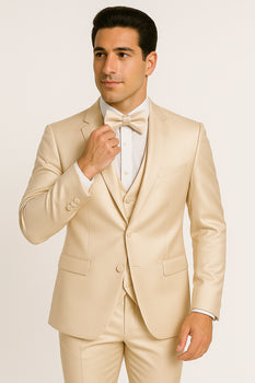 Champagne -4pc-prom-wedding-tux - Image 2