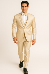 Champagne -4pc-prom-wedding-tux