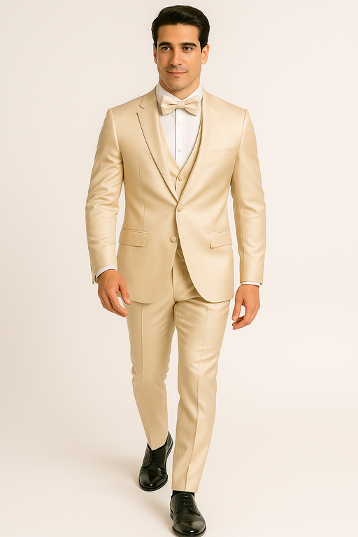 Champagne -4pc-prom-wedding-tux
