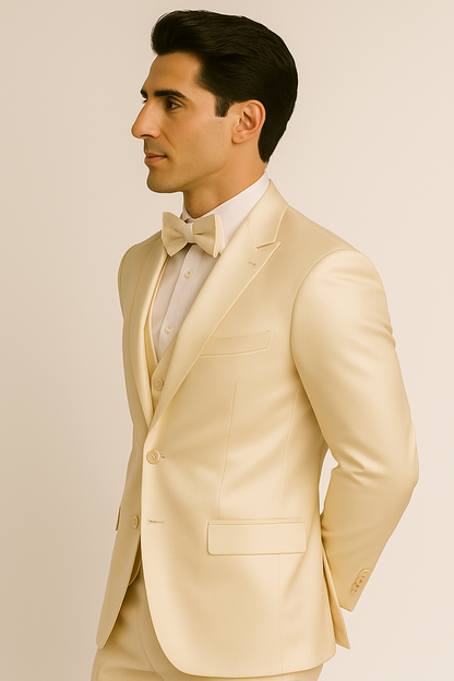 Champagne -4pc-prom-wedding-tux - Image 3