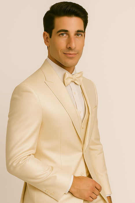 Champagne -4pc-prom-wedding-tux