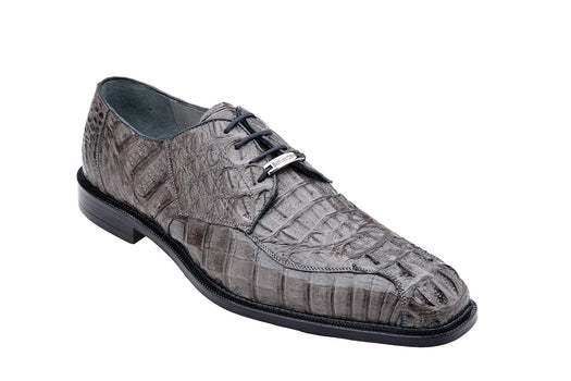 Belvedere Chapo Gray Genuine Alligator Leather Shoe