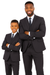 Father and Son Suits - Charcoal Boys Suit Perry Ellis Vested Boy's Wedding Suit in Charcoal Grey