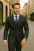Wool Suit - Italian Made Business Suit by Statement Men's 3 Piece 100% Wool Modern Fit Suit - Fashion Pattern