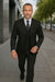 Wool Suit - Italian Made Business Suit by Statement Men's 3 Piece 100% Wool Modern Fit Suit - Solid Scoop Vest