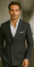 Wool Suit - Italian Made Business Suit by Statement Men's 100% Wool 2 Piece Suit - Double Breasted Plaid