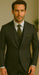 Wool Suit - Italian Made Business Suit by Statement Men's 3 Piece 100% Wool Modern Fit Suit - V-Neck Double Breasted Vest
