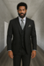 Wool Suit - Italian Made Business Suit by Statement Men's 3 Piece 100% Wool Modern Fit Suit - Sharp Plaid Pattern