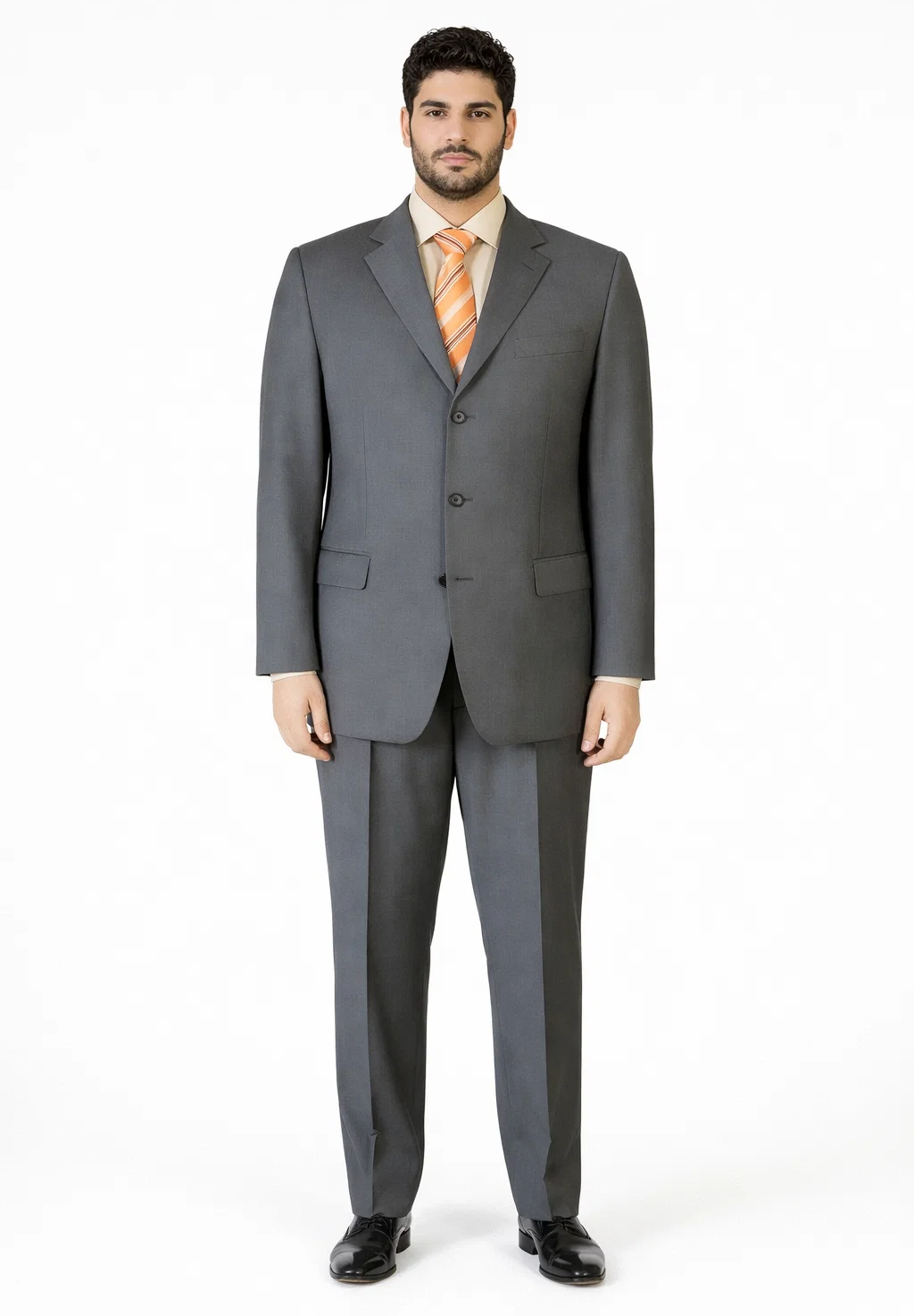 Men'S Dress Suit For Sale Mid Gray 100% Pure Feel Rayon Viscose (SUPER 120) Available In 2 Or 3 Buttons Style Regular Classic Cut, All Colors