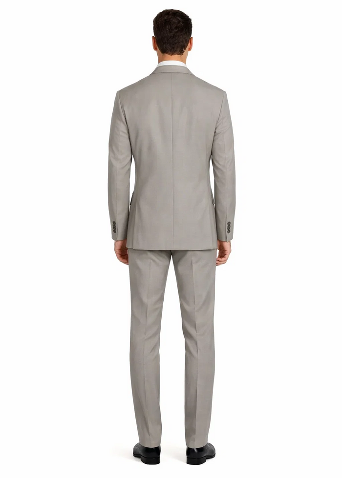 Men's Dress Suit For Sale Tan - Beige Feel Rayon Viscose (SUPER 120) 2 Button Style