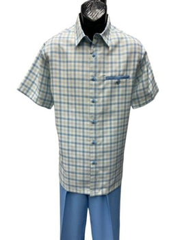 Mens 2 Piece Walking Suit - Plaid