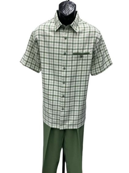 Mens 2 Piece Walking Suit - Plaid