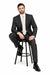 Chocolate Brown Pinstripe Modern Fit Suits 2 Button No Vents 100% Fine Affordable Cheap Priced Men'S Dress Suit For Sale