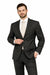 Chocolate Brown Pinstripe Modern Fit Suits 2 Button No Vents 100% Fine Affordable Cheap Priced Men'S Dress Suit For Sale