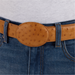 Cinto De Avestruz - Cinto Vaquero Cognac Ostrich Belt