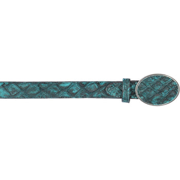 Cinto Vaquero de Pescado Pirarucu Original Turquesa