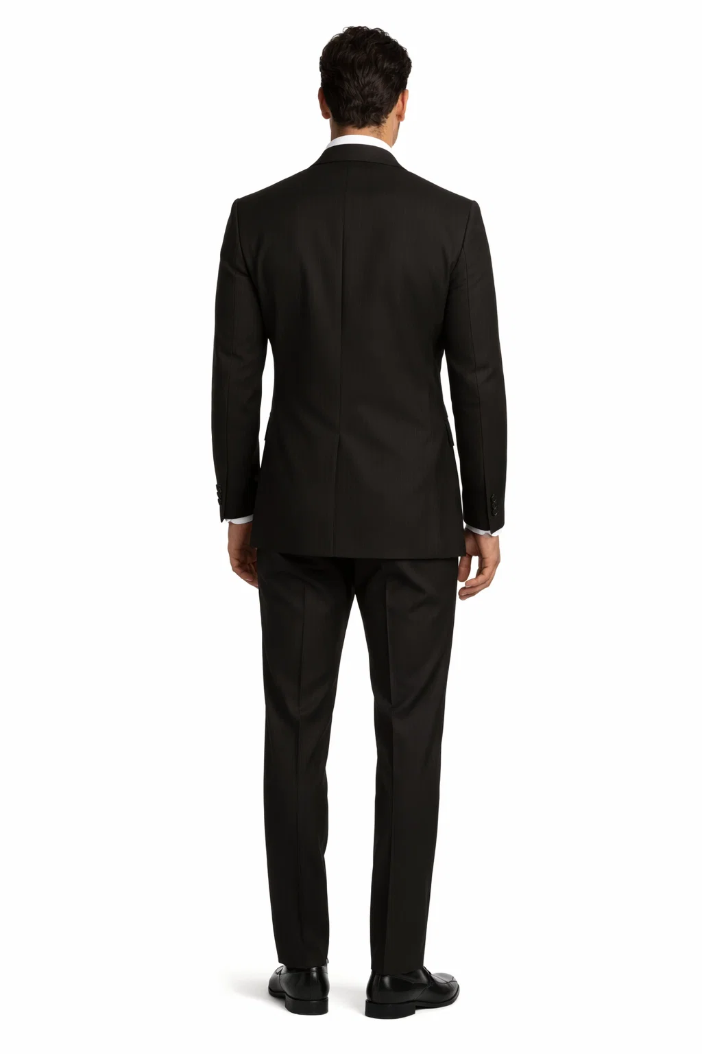 Classic 2PC 2 Button Pinstripe Color Brown Men's Suit - Image 2